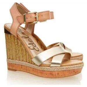 SAM EDELMAN Clay Wedge Sandals Size 6.5M